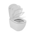 T3527V1 TESI Silk White (Белый шёлк)  Тонкое сидение и крышка для унитазов T0082,T0087,T0083,T0077,T0075,T0079,T3503,T0078, с функцией плавного закр. T3527V1