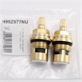 Кран-букса 1/2" керамика (мах. 18 шлицов) Евро Vidima (пара) Агат (H98Z977NU) H98Z977NU