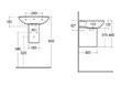 Полупьедестал для раковины Rak Ceramics Rak-ORIGIN белый (CY0103AWHA) CY0103AWHA