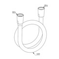 Душевой шланг KLUDI SUPARAFLEX 1600 мм, черный матовый (6107239-00) 6107239-00