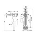SA08SK 3/8" CHROM Выпускной комплект с двойной кнопкой SA08SK 3/8" CHROM