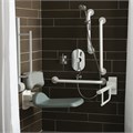 S6360AC CONTOUR 21 Складной шарнирный опорный поручень 80 см, тип G4, для монтажа около унитаза, белый цвет. Скрытый монтаж. Без крепежа S6360AC