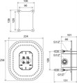 Рабочее тело смесителя скрытого монтажа (R-box) RB 070.50 X070052