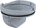 Гидрозатвор сухой Alca Plast, серый (APV0030) APV0030