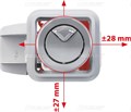 SA08S 1/2 Выпускной комплект с двойной кнопкой SA08S 1/2" CHROM