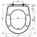 A601 Сиденье для унитаза Duroplast A601
