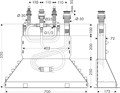 13444180 Скрытая часть смеситель для ванны на 4 отверстия 13444180