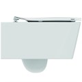 BLEND CUBE Сиденье и крышка стандарт, тип SANDWICH/SLIM, дюропласт, легкосъемное (шарниры Easy Take Off), с функцией плавного закрытия. Для унитазов R T521101