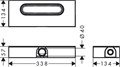 Скрытая часть для трапа Hansgrohe uBox universal (01000180) 01000180