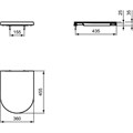 T376001 BLEND CURVE Сидение и крышка стандарт, тип wrapover, дюропласт, легкосъемное T376001