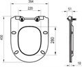 Сиденье для унитаза VITA Slim белое X01861