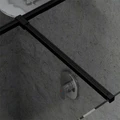 Держатель душевой перегородки Ravak W SET-Uni T connection GWD010003024 (1200 мм, черный) GWD010003024