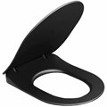 Сиденье для унитаза Uni  Chrome Flat ЧЕРНОЕ X01795