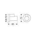 13950670 Декоративная накладка, матовая черная 13950670