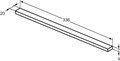 Ручка для тумбы Ideal Standard I.LIFE 336мм, черный матовый T5326XG T5326XG