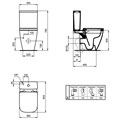T473501 Ideal Standard i.life S Бачок для унитаза, нижняя подводка, 4,5/3 л T473501