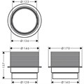 56056000 RainDrain Spot Компенсатор высоты, дополнительная деталь 56056000