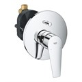 Набор GROHE Tempesta: верх душ 250 с душ кроншт 380 мм (26668000), смесит BauEdge (29079001), набор с руч душем, излив для ванны 170 мм, хром 1000190