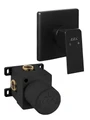 102167105C1EX-K + 102166102C1EX TIERA смеситель для душа (внешняя часть) матовый черный + скрытая часть матовый черный 102167105C1EX-K+102166102C1EX