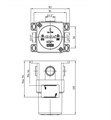 102167105C1EX-K + 102166102C1EX TIERA смеситель для душа (внешняя часть) матовый черный + скрытая часть матовый черный 102167105C1EX-K+102166102C1EX