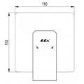 102167105C1EX-K + 102166102C1EX TIERA смеситель для душа (внешняя часть) матовый черный + скрытая часть матовый черный 102167105C1EX-K+102166102C1EX