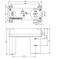 102167605C1EX-K + 102166601C1EX TIERA смеситель для раковины настенный (внешняя часть) матовый черный + скрытая часть 102167605C1EX-K+102166601C1EX