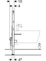Инсталляция Geberit Duofix для биде, 82 см, универсальная 111.524.00.2