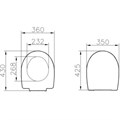 (старый арт.800-003-001) Сиденье для унитаза Universal белое VitrA 115-003-001