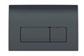 115.119.DW.1 Delta50 Смывная клавиша, для двойного смыва: Черный глянец RAL 9005 115.119.DW.1