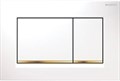 115.883.KK.1 Sigma30 Смывная клавиша, двойной смыв: белые, позолота 115.883.KK.1