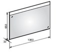 EDITION 400 Зеркало с подсветкой 1060x650х33 mm 11596172000