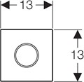 HyTroniс, ИК привод "Sigma10" для писсуара, 1,5В, хр.мат. / полиров.. / нерж.сталь 116.035.SN.1