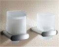 KEUCO ELEGANCE Держатель стакана, в комплекте с хрустальным матовым стаканом, хром 11650019000