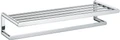 Полка для ванной Keuco ELEGANCE 11675010000, 620 мм, с держателем для полотенец, латунь/хром 11675010000
