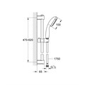 Grohe Промо-набор для ванны: Start Edge для раковины с дон клап, M-Size ; StartEdge для ванны, Vitalio Start Душ гарнитур II 600, 5,8 л, хром 120210