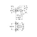 Grohe Промо-набор для ванны: Start Edge для раковины с дон клап, M-Size ; StartEdge для ванны, Vitalio Start Душ гарнитур II 600, 5,8 л, хром 120210
