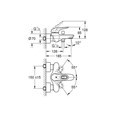 Eurostyle New Набор для ванны 3 в 1 (смесители для душа и умывальника, душ гарнитур и полочкой), хром 124416