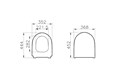 Sento сиденье тонкое, дюропласт, микролифт, металл.петли VitrA 130-003-009