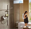 13102400 HG ShowerTablet 350 термостатический смеситель для душа белый/хром 13102400
