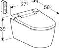 146.224.21.1 Подвесной унитаз-биде Geberit AquaClean Sela: Глянцевый хром 146.224.21.1