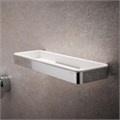 KEUCO PLAN Корзинка для душа, хром/белый 14958010051