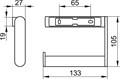 PLAN Держатель для туалетной бумаги, нержавеющая сталь 14962070000