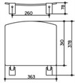 Складное сиденье KEUCO PLAN, 14980010038, хром/светло-серый (RAL 7035) 14980010038