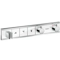15356000 RainSelect Термостат, скрытого монтажа, для 3 потребителей, хром (нужна СЧ 15311180) 15356000
