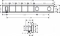 15357000S Set HG RainSelect термостатический смеситель для душа (15357000+15312180) 15357000S