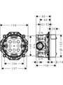 15706000S Set HG Ecostat E Highflow термостатический смеситель для душа (15706000+01800180) 15706000S