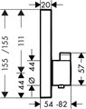 15762000 Термостат ShowerSelect, скрытого монтажа, для 1 потребителя, 25 л\мин 15762000