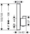 15763000S Set HG Select термостатический смеситель для душа (15763000+01800180) 15763000S