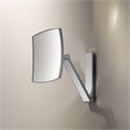 KEUCO iLook_move Косметическое зеркало, без подсветки, квадратное, увеличение х5, хром 17613010000