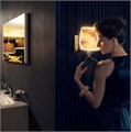 ILOOK_MOVE Косметическое зеркало, квадратное, 5-уровневая подсветка, стеклянная панель управления, фактор увеличения x 5, хром 17613019000
